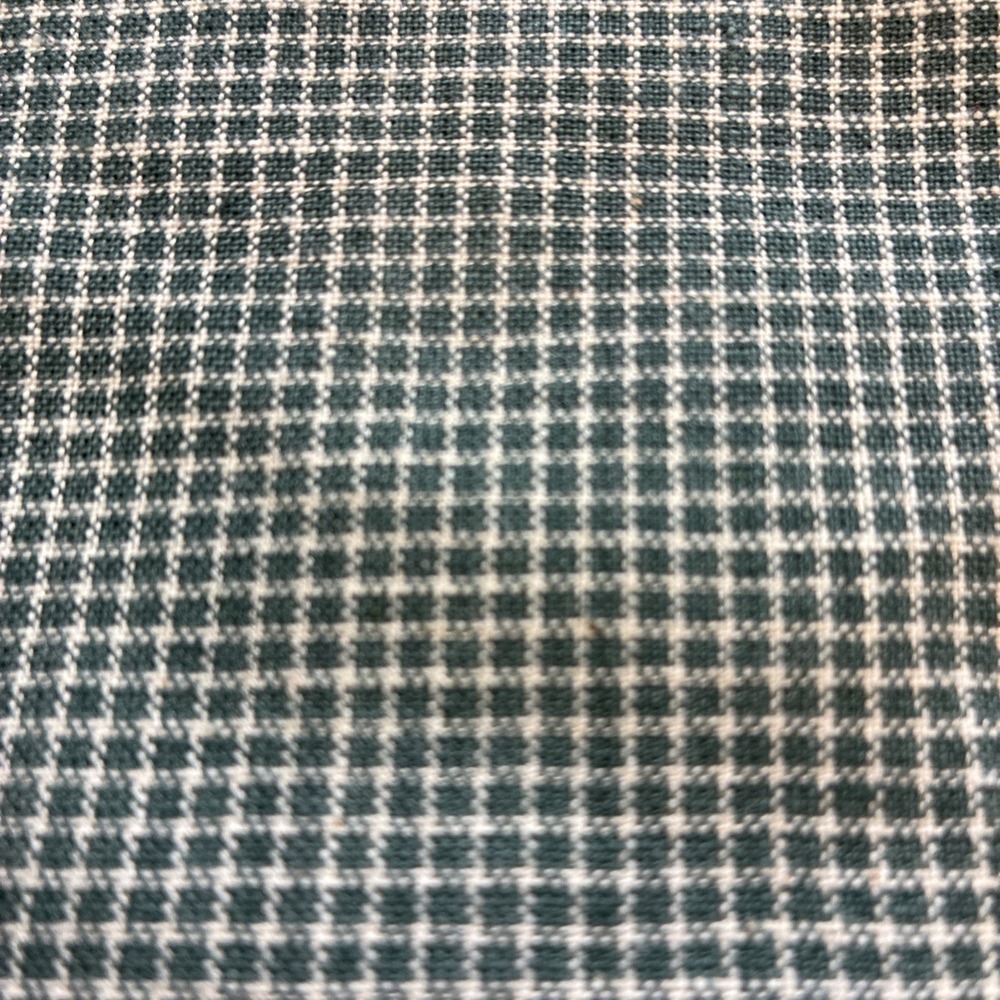 1.75 Yards Fabric Homespun Green  Check 44"wide Cotton
